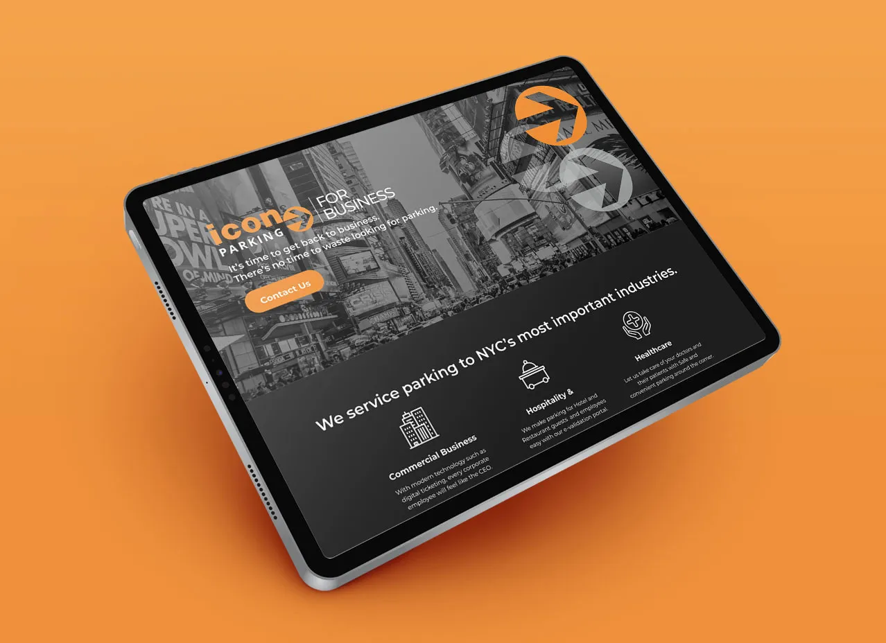 Website Design & Coding for Icon Parking